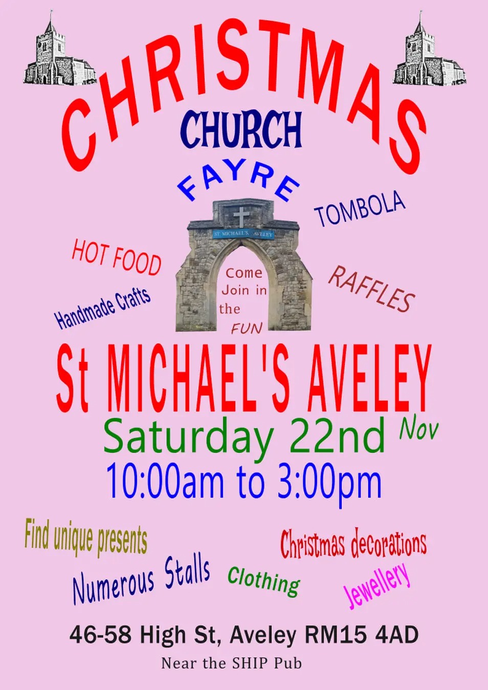 Christmas Fayre – 22nd Nov&nbsp;2025